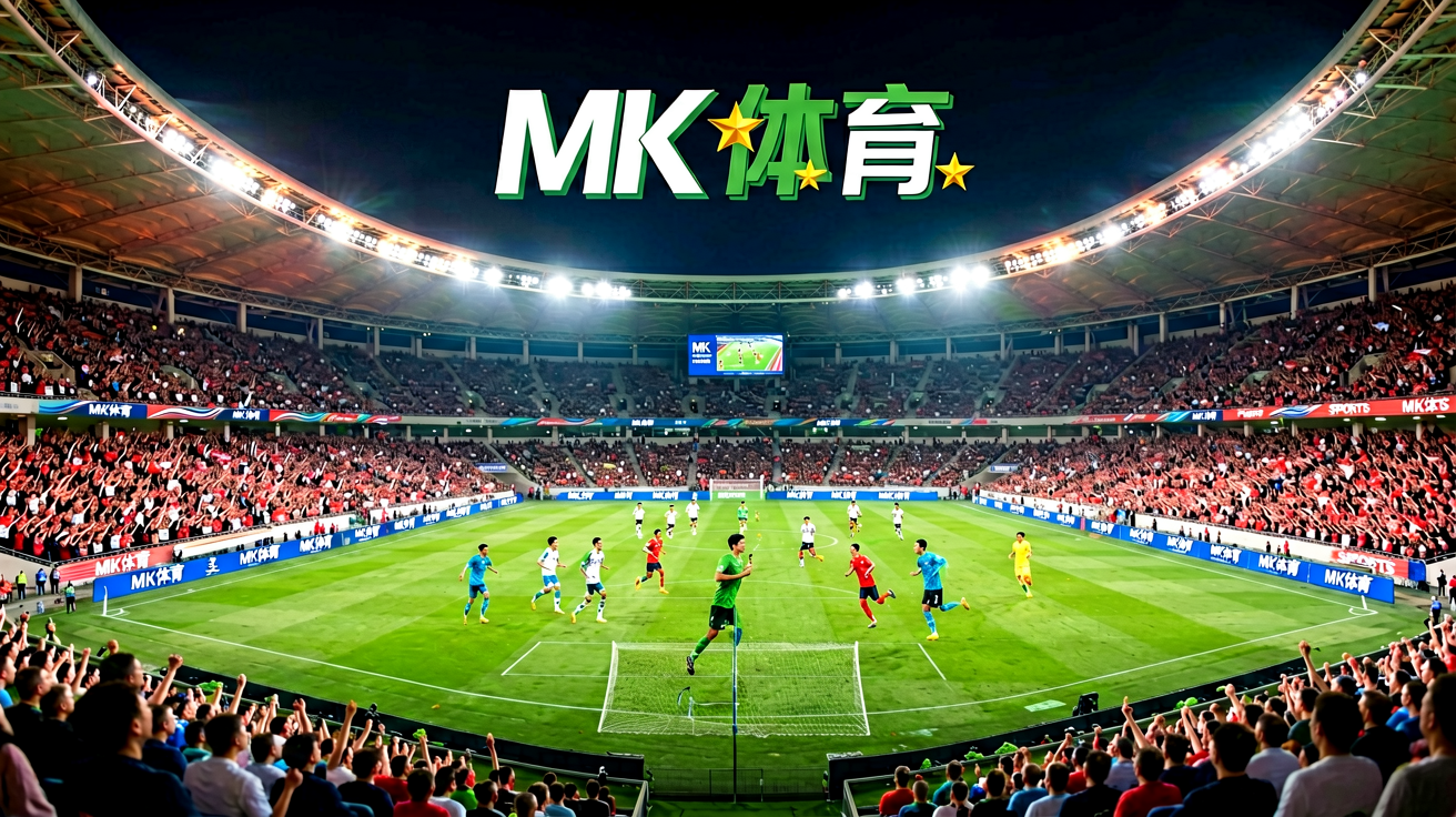 MK体育首页横幅——灯火通明的现代化体育场全景，展现足球赛事氛围